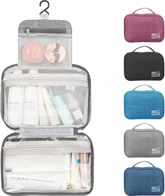 Beste deal π₯° Hikr Toilettas Met Haak - 300D Twill Polyester - Heren & Dames - Outdoor - Lichtgewicht & Spatwaterdichte Toilettas - Jongens & Meisjes Toilettas - Kamperen - Toilettas Voor Op Reis π - Afbeelding 2