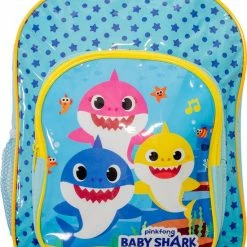 Goedkoopste 🛒 Baby Shark Rugtas - 30 X 25 Cm. - PinkFong Rugzak - Blauw / Geel 👏