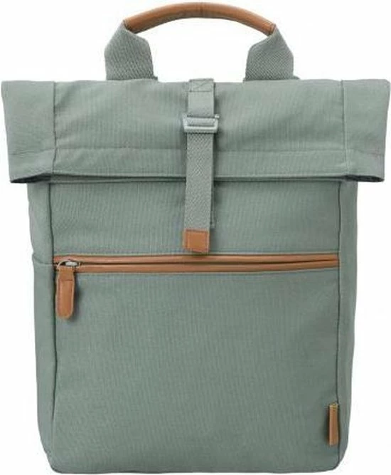 Gloednieuw β Fresk Rugtas / Rugzak / Schooltas - Fresk - 20 Liter - Katoen - Groen π - Afbeelding 3