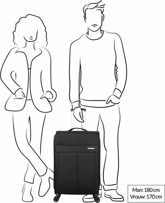 Groothandel 🔥 Decent D-Upright Medium Koffer - 66 Cm Expandable - TSA Slot - Grijs 🎉 - Afbeelding 22