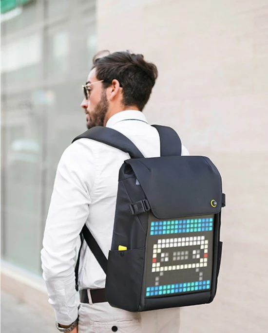 Promo βοΈ Divoom Pixoo Pixel Art Travel Laptop-rugzak Met App-gestuurd 16X16 RGB LED-scherm, Waterdichte College School Computertas Geschenken Voor Dames En Heren School College Student-rugzak π 7 Promo βοΈ Divoom Pixoo Pixel Art Travel Laptop-rugzak Met App-gestuurd 16X16 RGB LED-scherm, Waterdichte College School Computertas Geschenken Voor Dames En Heren School College Student-rugzak π - Afbeelding 7