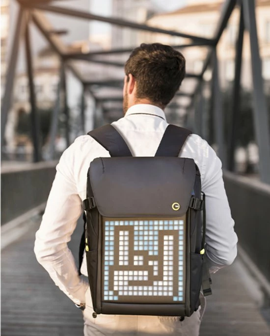 Promo βοΈ Divoom Pixoo Pixel Art Travel Laptop-rugzak Met App-gestuurd 16X16 RGB LED-scherm, Waterdichte College School Computertas Geschenken Voor Dames En Heren School College Student-rugzak π 4 Promo βοΈ Divoom Pixoo Pixel Art Travel Laptop-rugzak Met App-gestuurd 16X16 RGB LED-scherm, Waterdichte College School Computertas Geschenken Voor Dames En Heren School College Student-rugzak π - Afbeelding 4