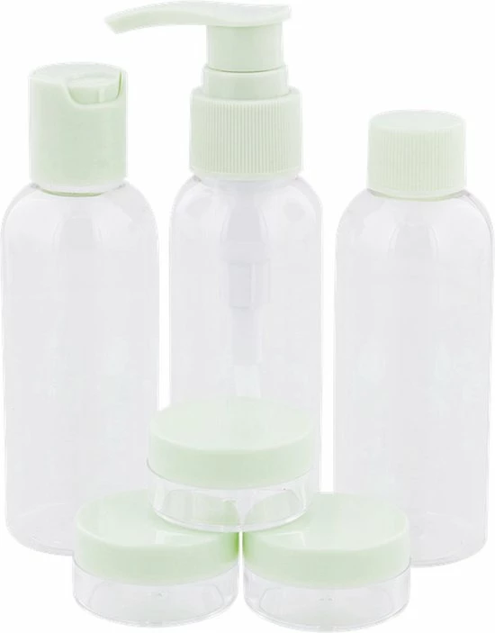 Aanbiedingen β Merkloos Travel Reisflesjes Set - In Etui - 6 Stuks - π