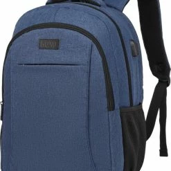 Gloednieuw ❤️ Kono Rugzak - Schooltas - 15,6 Inch Laptop Rugtas - Dames/Heren - 28L - Waterafstotend - Blauw ✔️