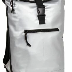 Beste Verkoop 🔔 New Rebels® Mart - Rugtas - Grijs - Waterbestendig - Roll-top - 151413121087.9 - 35x10x46cm - Rugzak / 🎒 Backpack ❤️