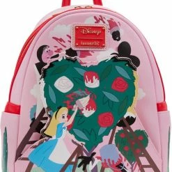Uitgang 🤩 Disney By Loungefly 🎒 Backpack Alice In Wonderland The Roses Red ❤️