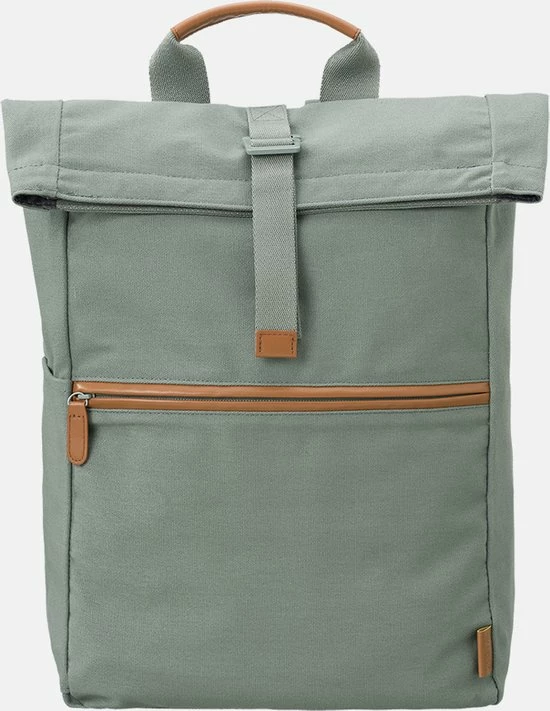 Gloednieuw β Fresk Rugtas / Rugzak / Schooltas - Fresk - 20 Liter - Katoen - Groen π