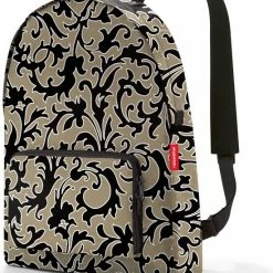Groothandel โค๏ธ Reisenthel Mini Maxi Rucksack Rugzak - Opvouwbaar - 14L - Baroque Marble Zwart ๐
