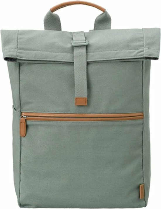 Gloednieuw β Fresk Rugtas / Rugzak / Schooltas - Fresk - 20 Liter - Katoen - Groen π - Afbeelding 4