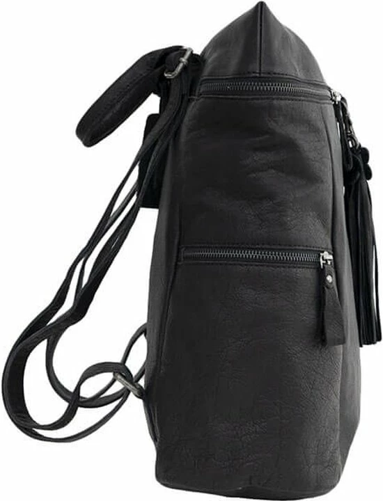 Beste deal 𧨠Bag2Bag Lederen Rugzak Toronto Zwart π - Afbeelding 2