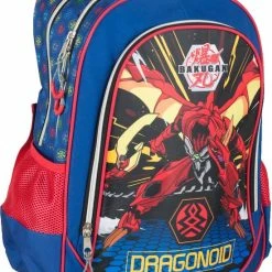 Groothandel π Bakugan Rugzak Dragonoid Jongens 20 X 35 X 46 Cm Blauw/rood β¨