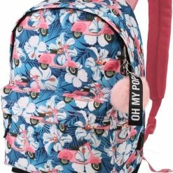 Alternative view of Gloednieuw 😉 Rugzak Laptop - Oh My Pop - Pink Scooter - Multi Colour - Hoogte 44cm 💯