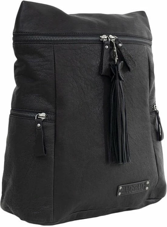 Beste deal 𧨠Bag2Bag Lederen Rugzak Toronto Zwart π - Afbeelding 5