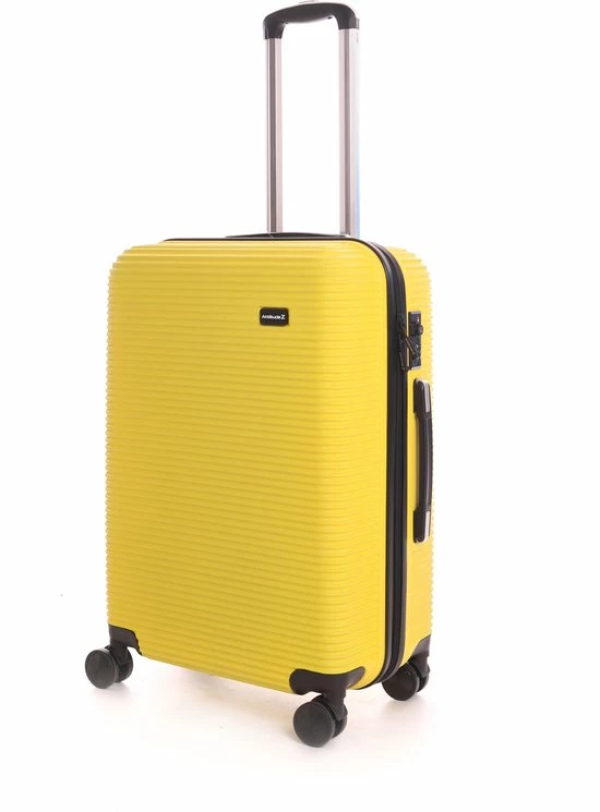 Beste Verkoop π― AttitudeZ Air-Z Reiskoffer Medium Geel 67cm - TSA-slot βοΈ