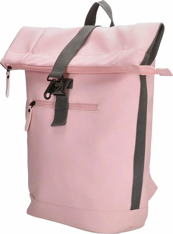 Hete verkoop π Charm London Neville Waterproof Roll Top π Backpack Pink π - Afbeelding 2