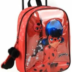 Coupon 😍 Miraculous Ladybug Miraculous Kinder Trolley & Rugtas In 1 - Ladybug Koffer - Kinder Rugtas Op Wielen - Reis Trolley 🥰