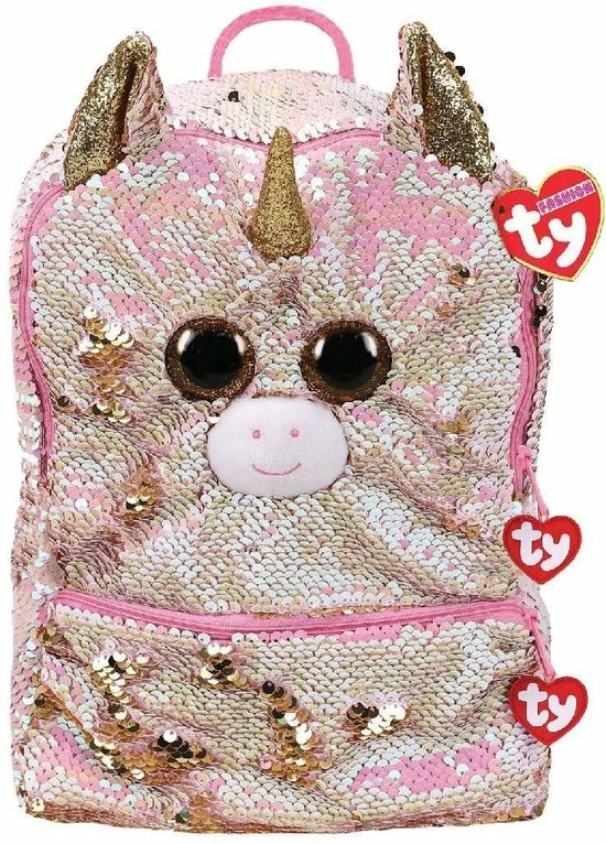 Promo β¨ Ty Plush - Sequin Square π Backpack - Fantasia The Unicorn (TY95056) π