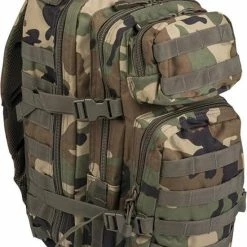 Uitgang 🛒 Miltec US Assault 🎒 Backpack - Rugzak - 36 Liter - Woodland 51 X 29 X 28 Cm 💯