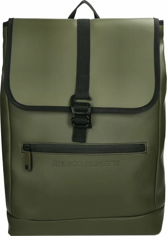 Korting π Enrico Benetti Bridgetown 46192 Laptoprugzak Met 15" Laptopvak - Olijf Groen π