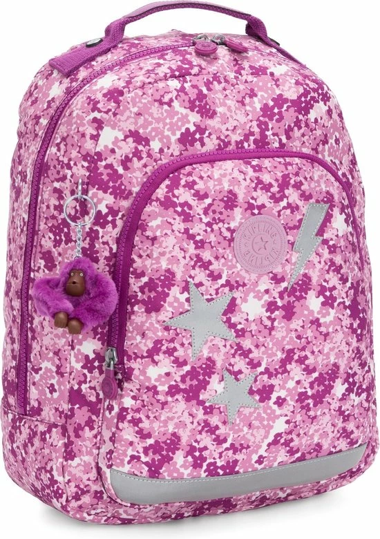 Flash-uitverkoop π Kipling Class Room S Patch Rugzak - Floral Pop 𧨠- Afbeelding 3