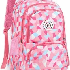Begroting ✨ Merkloos Rugzak - Roze - Abstract - Schooltas - Rugzak Kind - Rugtas - Back To School 🎒 Backpack ✔️