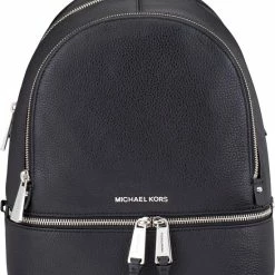 Coupon ✨ Michael Kors Rhea M Dames Rugzak - Zwart ✔️