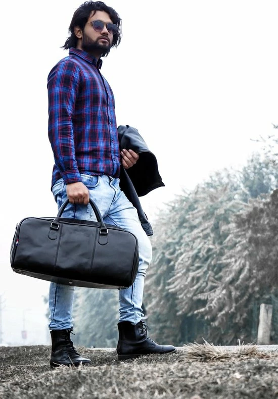 Flash-uitverkoop π SEDNA Leren Reistas Cambridge + Toilettas/TIJDELIJKE AANBIEDING π - Afbeelding 6