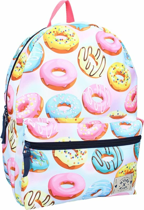 Aanbiedingen 𧨠Milky Kiss Young, Wild & Free - Rugzak - Schooltas Meisje - Multi - Donuts π - Afbeelding 6