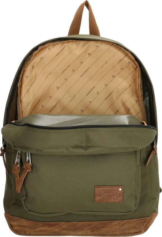 Beste deal π Enrico Benetti Santiago 46160 Laptoprugzak Met 15" Laptopvak - Olijfgroen β¨