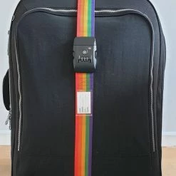 Hete verkoop 🔥 SUNMOOL Kofferriem Met TSA Cijfer Slot - Bagage Riem - Luggage Strap - 200 Cm - Regenboog & Zwart - 4 Stuks 🥰 -Gabbag-winkel 550x816 9