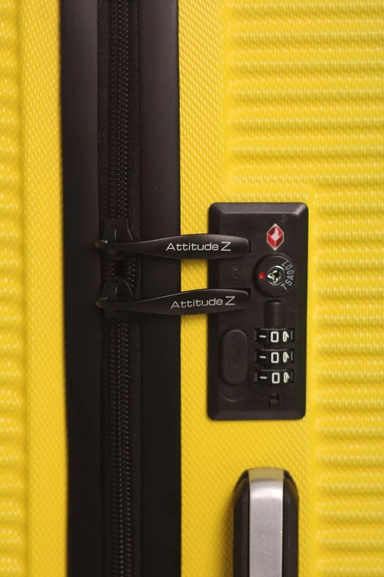 Beste Verkoop π― AttitudeZ Air-Z Reiskoffer Medium Geel 67cm - TSA-slot βοΈ - Afbeelding 4