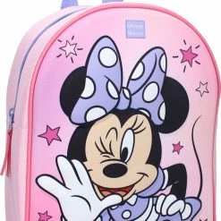 Flash-uitverkoop โญ Disney Mickey & Minnie Mouse Minnie Mouse Funhouse Rugzak - Roze ๐