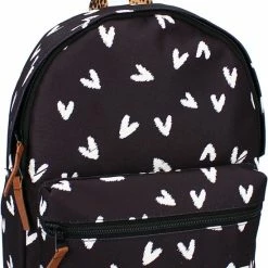 Beste Verkoop 🥰 Kidzroom Lucky Me - Rugzak - 2 T/m 6 Jaar - Zwart - Hartjes 😍